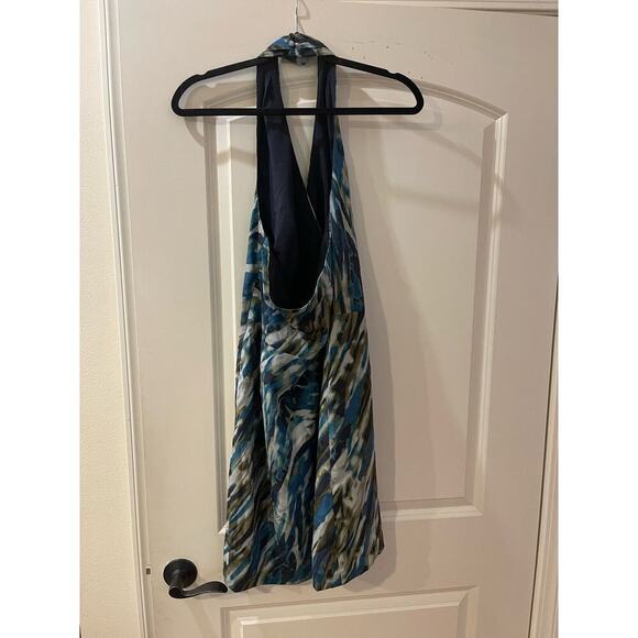 Dress halter Ann Taylor surplice top print dress 6 - Picture 3 of 3